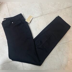 Michael Kors Womens Size 6 Black Slim Pants Button Detailing Work Casual